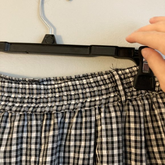 Talbots Women’s High Waisted Shorts 90’s Black White Check Size M - Picture 4 of 7